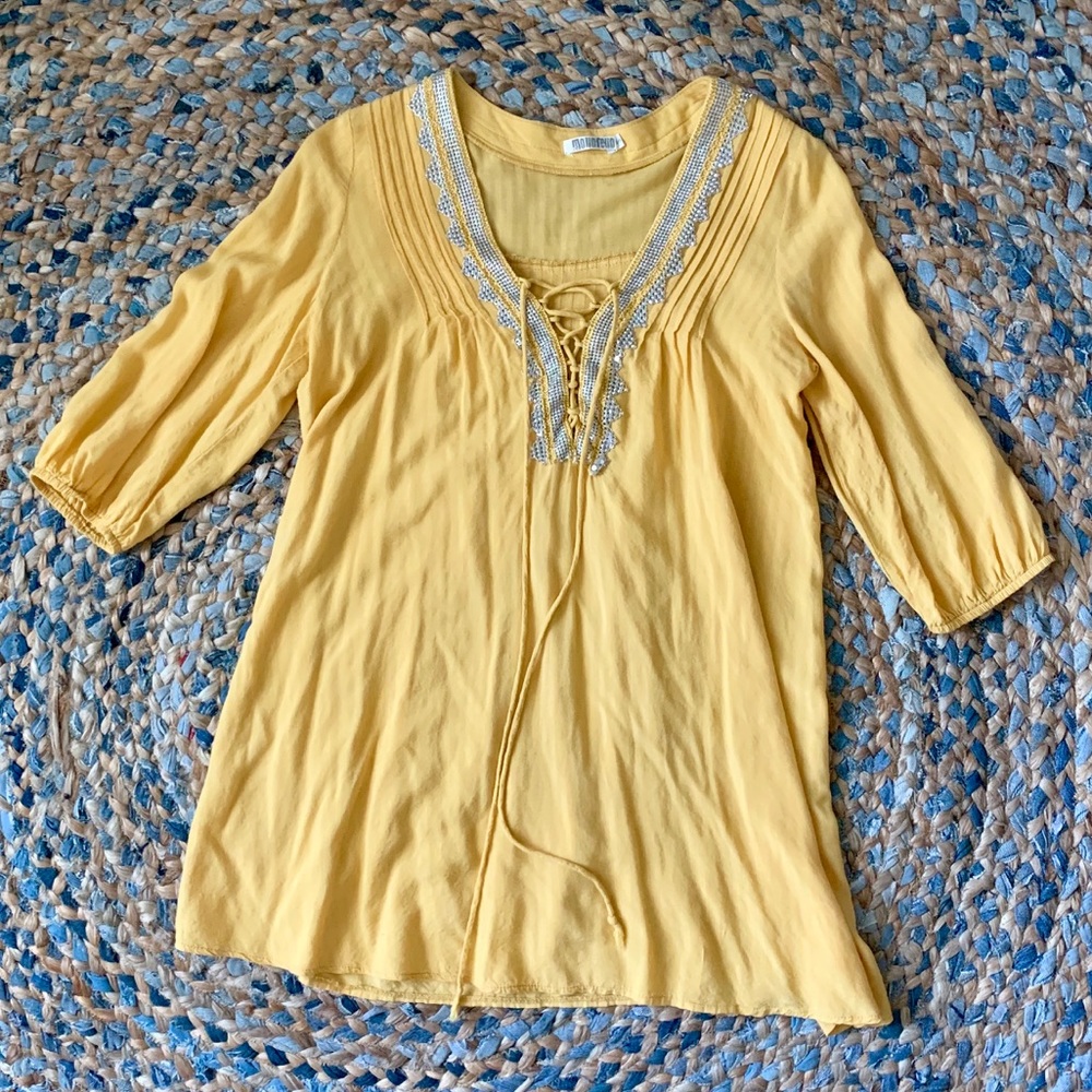 Monoreno Mustard Yellow Tunic